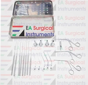 Myringotomy Instruments Shea Ear Set of 20 Pcs ENT German Steel Instruments - Picture 1 of 3