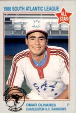 1988 South Atlantic League All-Stars #10 Omar Olivares San German Puerto Rico PR