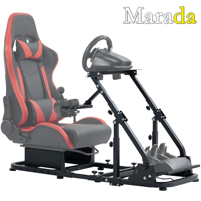 Marada G923 Racing Simulator Cockpit Wheel Stand with Support Arms Fit Logitech