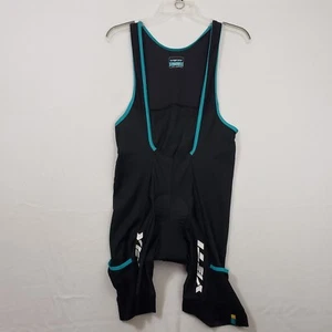 Yeti Cycles Enduro Cycling Bib Size Large Black/Teal Padded Seat - Picture 1 of 8