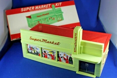O/S - Plasticville - #SM-7 Supermarket - HTF RED LETTER & Red Roof - Excellent - Image 1 of 4