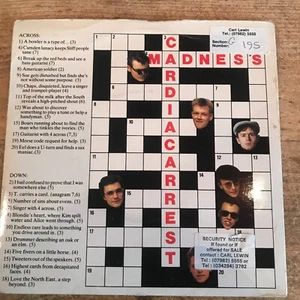 1982 SKA/SKINHEAD - MADNESS - CARDIAC ARREST / IN THE CITY - PROMO STIFF 45 - Foto 1 di 5