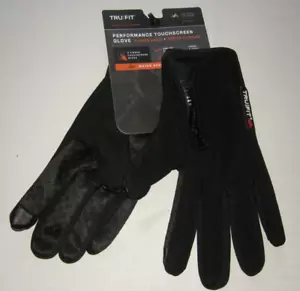 Guantes para hombre de Tru Fit, talla única, negros, frentes con pinza, forrados de lana, nuevos - Imagen 1 de 1