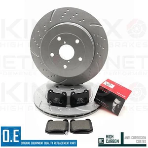 Para Subaru Impreza 2.5 Wrx S Ranurado Perforado Discos de Freno Trasero Brembo - Imagen 1 de 8