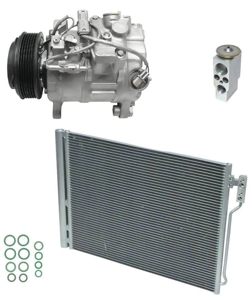 RYC Reman 交流电压缩机套件 带冷凝器 EC79A 适用于宝马 528i 2.0L Turbo 2012 — 第 1/4 张图片