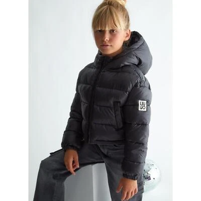LIU JO piumino bambina ragazza cappuccio nero corto trapuntato 10 anni - Immagine 1 di 4