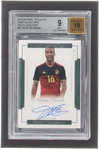 Youri Tielemans 2018 Panini National Treasures Debut Signatures Photo Variations - Picture 1 of 2