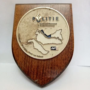 Niederländische Polizei Plakette Rotterdam Rijnmond Waterweg Bezirksschild Souvenir Holland - Bild 1 von 7