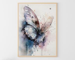 Butterfly Watercolor Painting Print High Quality choose sizes