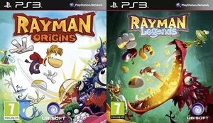 Rayman Legends + Origins Ubisoft Spiele für Sony Playstation 3 PS3 PAL + Anleitungen - Bild 1 von 3