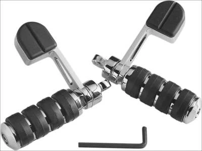 Kuryakyn 8075 Chrome ISO estribos com grandes pinos ISO montagem masculina Harley Fitment - Imagem 1 de 2