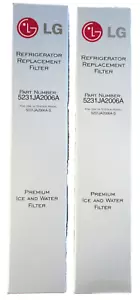 2 x Genuine LG LT600P 5231JA2006A Premium fridge water filter cartridge - Picture 1 of 5