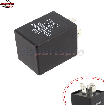 Novo relé piscador de LED de perigo de seta de iluminação EP27 FL27, sem hiperflash rápido - Imagem 1 de 4