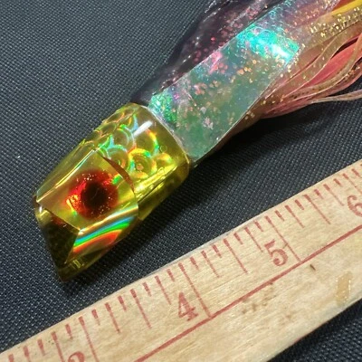 Señuelo Kelela vintage señuelo de pesca hawaiano atún marlín yee Mahi Wahoo Foto 1 de 4