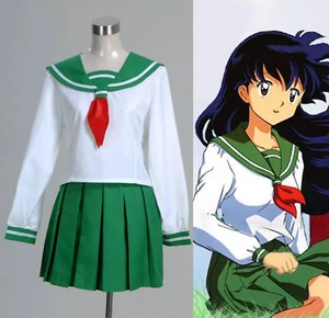Inuyasha Kagome Higurashi Cosplay Costume Anime Dress Halloween S-XL - Picture 1 of 4