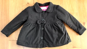 BLACK DRESS COAT Girls 3 3T Fleece Jacket Mud Kingdom - Picture 1 of 3