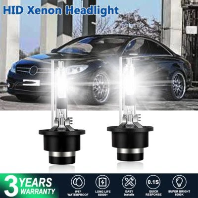 For Mercedes CL500 CL600 CLK320 CLK430 CLK55 D2R LED Headlight Bulbs 6000K White - Image 1 of 4