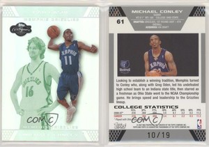 2007 Topps Co-Signers Silver Green Foil /19 Mike Conley Pau Gasol Rookie RC HOF