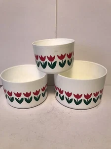 Vintage Tupperware Schüsseln Tulpen - Bild 1 von 4