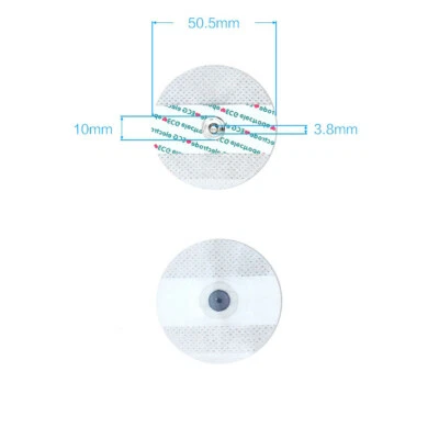 100Pcs Disposable Electrodes Pads ECG EKG for Portable Handheld Adult Size Pads - Photo 1/4