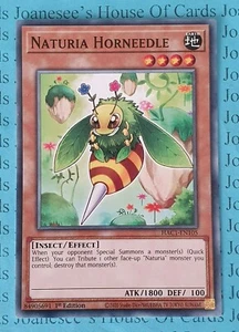 Naturia Horneedle HAC1-EN105 Yu-Gi-Oh Karte 1. Auflage Neu - Bild 1 von 3