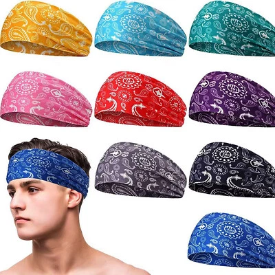 Fascia per capelli fascia per capelli uomo bandana sport fascia per sudore fascia per capelli gomma per capelli fitness - Immagine 1 di 4