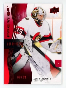 2023-24 Upper Deck Premier Rookies Ruby LEEVI MERILAINEN Senators  8/49 - Picture 1 of 2