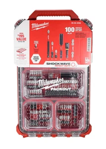 Milwaukee 48-32-4082 SHOCKWAVE Impact Duty Driver Bit PACKOUT Set-100PC - Picture 1 of 3