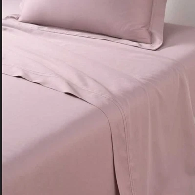 Новый с Ярлыками Yves Delorme King плоский лист Shams 3PC набор Triomphe Lila сиреневый розовый органический - Изображение 1 из 4