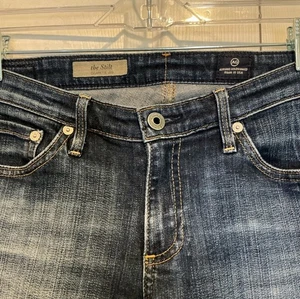 🌷 Adriano Goldschmidt The Stilt Cigarette Leg Blue Denim Jeans - Größe 28R / 6 - Bild 1 von 6