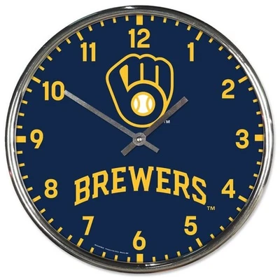 Milwaukee Brewers Chrome Clock - MLB - Image 1 of 2