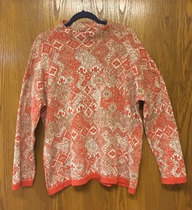 Christopher & Banks Damen Langarm Pullover mit Stehkragen gemustert Pulli XL - Bild 1 von 6