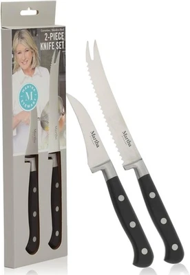 Juego de 2 piezas de cuchillo de tomate Martha Stewart Carverton de 5" y pico de pájaro de 3 pulgadas Foto 1 de 4