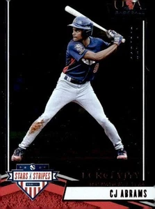 2019 Panini Stars & Stripes USA Baseball #29 CJ Abrams Longevity Base Retail RED - Picture 1 of 2