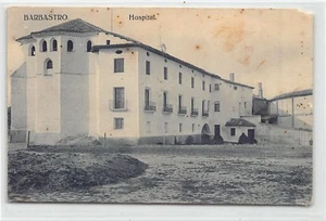 España - BARBASTRO (Aragón) Hospital - LA ESQUINA SUPERIOR DERECHA DE LA POSTAL - Imagen 1 de 2