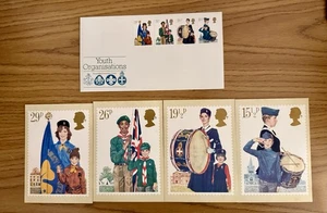 GROSSBRITANNIEN, 1982 JUGENDORGANISATIONEN FDC plus 4 Postkarten - Bild 1 von 1