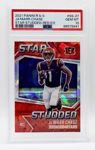PSA 10 2021 Panini Rookies & Stars Star Studded Red Ice Ja'Marr Chase RC Bengals - Imagen 1 de 2