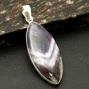 Amethyst Edelstein ethnische Handarbeit Anhänger Schmuck für Weihnachten 2,8" AP-17314 - Bild 1 von 1