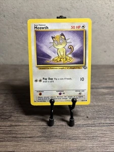 Meowth 56/64 Jungle Regular Common-Vintage-Pokémon TCG-Fast Shipping-LP!! - Picture 1 of 8