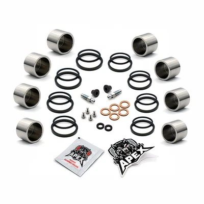 Brake Caliper Piston Seal GSX650 FA 2013 Front Suzuki Parts Stainless Kit Set L3 - Image 1 of 4
