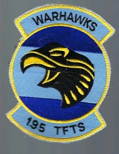 PATCH USAF 195th TAC FIGHTER TRAINING SQ TFTS ARIZONA GUARD JT-37 - Picture 1 of 1