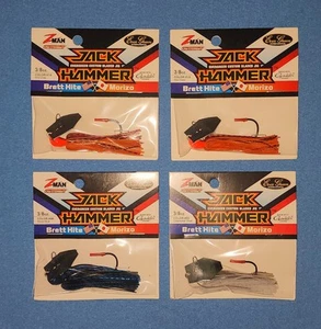 ❗️LOT OF 4❗️Z-MAN CHATTERBAIT JACKHAMMER Bladed Jigs Zman Lures 3/8 oz - Picture 1 of 5