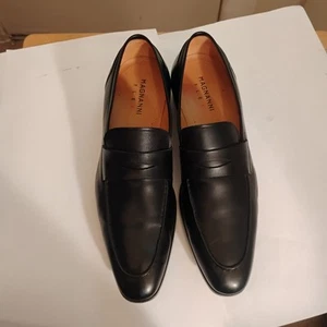Magnanni Flex Mens Leather Black Penny Loafer Slip on shoes sz 10.5 Spain - Picture 1 of 20