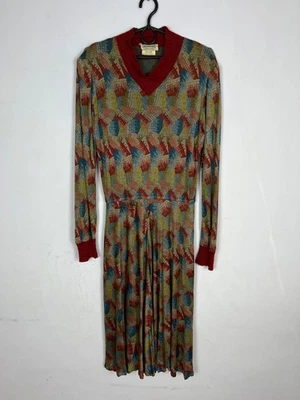 Maxi Vestido Vintage Años 90 Missoni Seda Multicolor Raro Talla M Foto 1 de 4