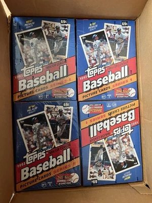 1993 Topps Baseball Series 1 Factory Sealed Wax Box Derek Jeter HOF RC Year