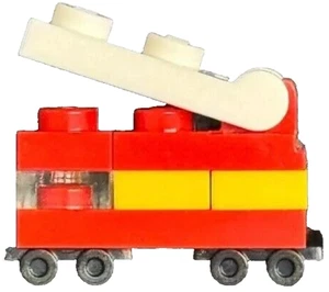 Fire Truck with Ladder - Fully Assembled Mini Replica - Genuine LEGO Parts [New] - Picture 1 of 3