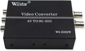 Wiistar AV CVBS to 3G-SDI Audio Video Converter Composite SDI black - Afbeelding 1 van 7