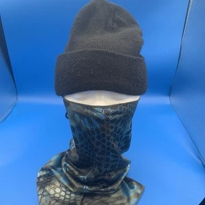 Kryptek Zephyr Neck Gaiter NEW IN BAG OSFA NEPTUNE BLACK - Picture 1 of 10