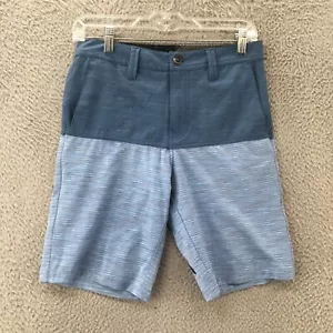 Volcom Board Shorts Mens 28 (Actual 29x9) Blue Two Tone Zip Fly Mid Rise Beach - Picture 1 of 13