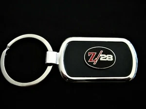 Camaro Z28 Black Onyx w/ Silver Trim Key Chain-Free Engraving on back - Picture 1 of 5